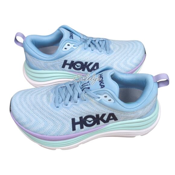 HOKA ONE ONE Gaviota 5 Airy Blue Sunlit Ocean ABSO Womens Stability Sneaker 8B - Picture 11 of 11